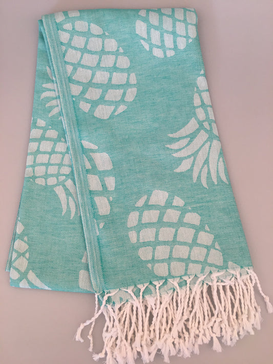 Side Pineapple Turkish Towel Jacquard Peshtemal (300g / 400g)