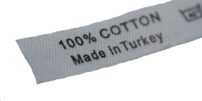 1000 шт - COTTON LABEL: Заказ на производство этикеток с индивидуальным дизайном печати